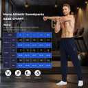 ZENGVEE Sweatpants for Men Athletic with Zipper Pockets Workout Sweat Pants Lightweight for Jogging Gym Running Track Exercise Training Lounge Open Bottom 3029 Darkgray S (Gray, S)