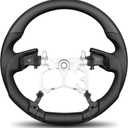 Full Black Leather Steering Wheel, for Toyota Tacoma 20122023, for 4Runner 20102024, for Tundra 20142021, for Prado LC150 20102017