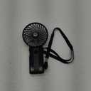 JISULIFE Handheld Fan Life7  Ultimate Flexibility: High-Power Motor, LED Display, 19.5 Hrs Cooling, 5000mAh Rechargeable, 5-Speed, Foldable Design, 3-IN-1 Portable Fan for Travel Cruise Beach(Black)