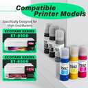 Compatible for 552 Ink Refill Bottles 6 Pack (NotSublimation Ink) Compatible Replacement for Epson Ecotank Photo ET-8550 ET-8500 ET8550 ET8500 8550 8500 Printer, T552 Ink (BK Pigment, PB C M Y GY Dye)