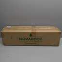 Artificial Christmas Tree, 4.5Ft Fake Christmas Trees with Lights, Snow Flocked Pencil Spruce Xmas Tree Foldable Stand Hinged for Home, Party, Office Decoration