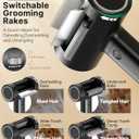 4-in-1 Cat Brush for Shedding, Undercoat Dog Grooming Rake for Deshedding Dematting, Hair Removal Comb Brush for Long & Short Haired Indoor Pets