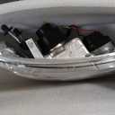 LED DRL Headlight Assembly, Fit 1997-2003 Ford F150/ 2004 Ford F150 Heritage/97-99 Ford F250 Light Duty/97-02 Ford Expedition Projector Pair of Left & Right Side Chrome Housing Amber Reflector