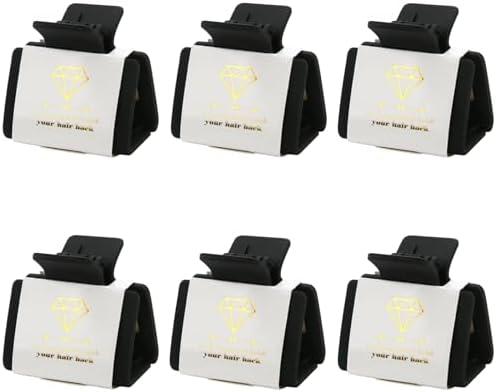 3 PACK Loanzeg 8pcs Bridesmaid Proposal Gifts 4.1 Inch Square Set of 8 Bachelorette Hair Claw Clips ideas Bridal Shower Gift for Wedding Party Favors (6pcs Small Black) 