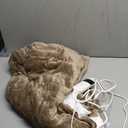 Electric Blanket Heated Throw, Soft Flannel 50"x60" Heating Blanket with 8 Hours Auto Off 10 Fast Heating Levels Machine Washable Sherpa Heated Blanket with Overheating Protection