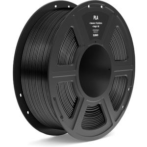ELEGOO PLA Filament 1.75mm Black 1KG, 3D Printer Filament Dimensional Accuracy +/- 0.02mm, 1kg Spool(2.2lbs) Fit Most FDM 3D Printers