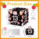 3 x Azbuk 13th Birthday Money Box for Cash Gift, Pink Gold Surprise Birthday Gift Set