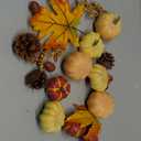 Artgar Pumpkin Decor Set, 21 PCS Fall Harvest Decorations Including Mini Pumpkins, Acorns, Pinecones, Berries, Maple Leaves for Home Table Wedding DIY Fall Halloween Thanksgiving Decor