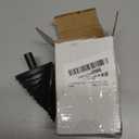 12 Sizes Step Drill Bit, 1/4 to 2-3/8 inch Black High Speed Steel Drill Cone Bits for Sheet Metal Hole Drilling Cutting, Sprial Unibit Extra Large 2-3/8 inch