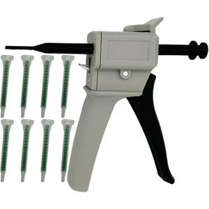 Dispenser Gun,Dispensing Gun Kit 50ml Impression Mixing Dispensing AB Gun 1:1/1:2