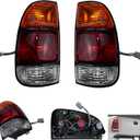 Right+Left Rear Tail Brake Light Lamp Tail Light Replacement For Toyota Tundra 2000-2006 |Access Cab; Std Bed; Amber/Red/Clear Lens | Replace# TO2800129 TO2801129 | 81560-0C010 81550-0C010