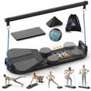 Pilates Board,Multifunctional Rebound Abdominal Board,Foldable Pilates Reformer Set, Ab Core Trainer Machine,Ab Exercise Board,Abs Workout Equipment for Women Home Gym Equipment