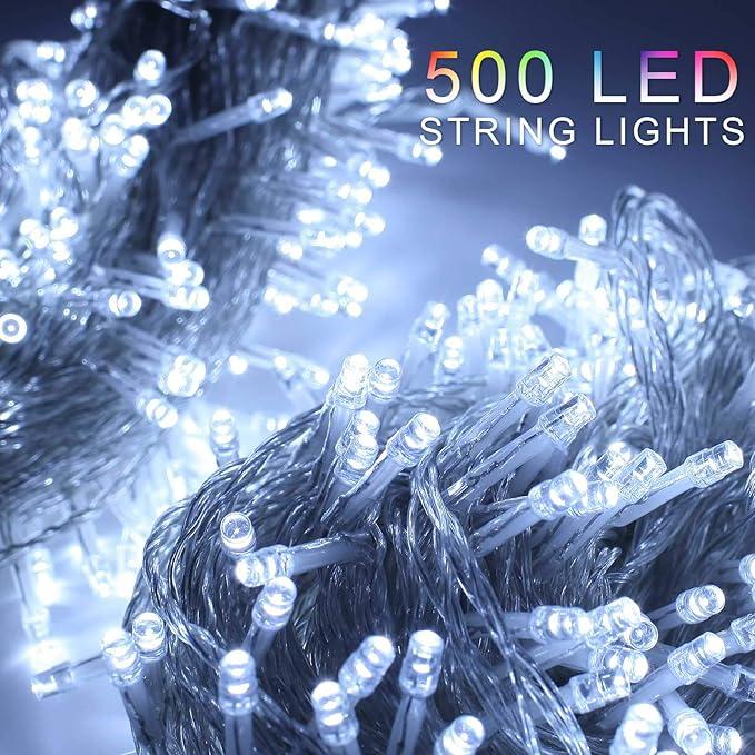 500 LED 100 Meters (328feet) Wedding Party Fairy String Light Christmas Light Lamp (White)