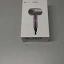 slopehill Professional Ionic Hair Dryer, Powerful 1800W Fast Drying Low Noise Blow Dryer with 2 Concentrator Nozzle 1 Diffuser Attachments for Home Salon Travel (Grey)