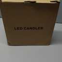 Eldnacele Flameless Flickering Candles Battery Operated Real Wax White Color with 8 Hours Timer for Christmas Home Decoration and Parties Set of 6(3"x 4", 3"x 6")