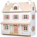 Tender Leaf Toys - Humming Bird House - 3 Story Large Wooden Colonial Style Doll House - Encourages Role-Play and Story Invention in Boys and Girls - Age 3+