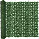 Artificial Fence Privacy Screen: 6FT x 50FT UV-Anti Faux Greenery Backdrop Ivy Chain Link Shades Panels for Patio, Balcony, Garden,Deck,Backyard Indoor Outdoor Green Wall Decor