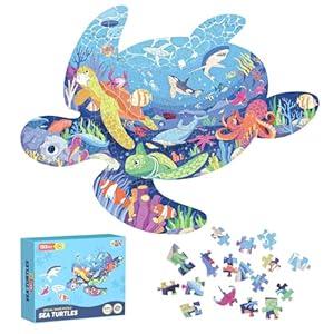 ELX 52 Piece Butterfly Jigsaw Puzzle for Kids 3+, Large Floor Puzzle for Preschool Learning with Storage Bag, Educational Toy Gift Birthday and Christmas for Boys Girls