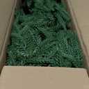 2PSC 9ft Artificial Christmas Garland with Lights, Real Touch Norfolk Pine Garland Green Christmas Garland for Mantle, Table, Fireplace, Indoor, Outdoor Christmas Decorations