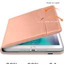 DTTO for iPad Mini 1 2 3 Case, Premium Leather Folio Stand Cover Case with Multi-Angle Viewing and Auto Wake-Sleep Function, Front Pocket for iPad Mini 1/Mini 2/Mini 3 - Rose Gold