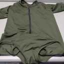 KOESON Dog Recovery Suit Hind Leg, Recovery Sleeve for Female Male Dogs, Pet Leg Sleeve to Stop Licking, Pet Rear Leg Wound Cover, Dog Spay Onesie for Wound Heal Care (XXX-Large, Army Green)