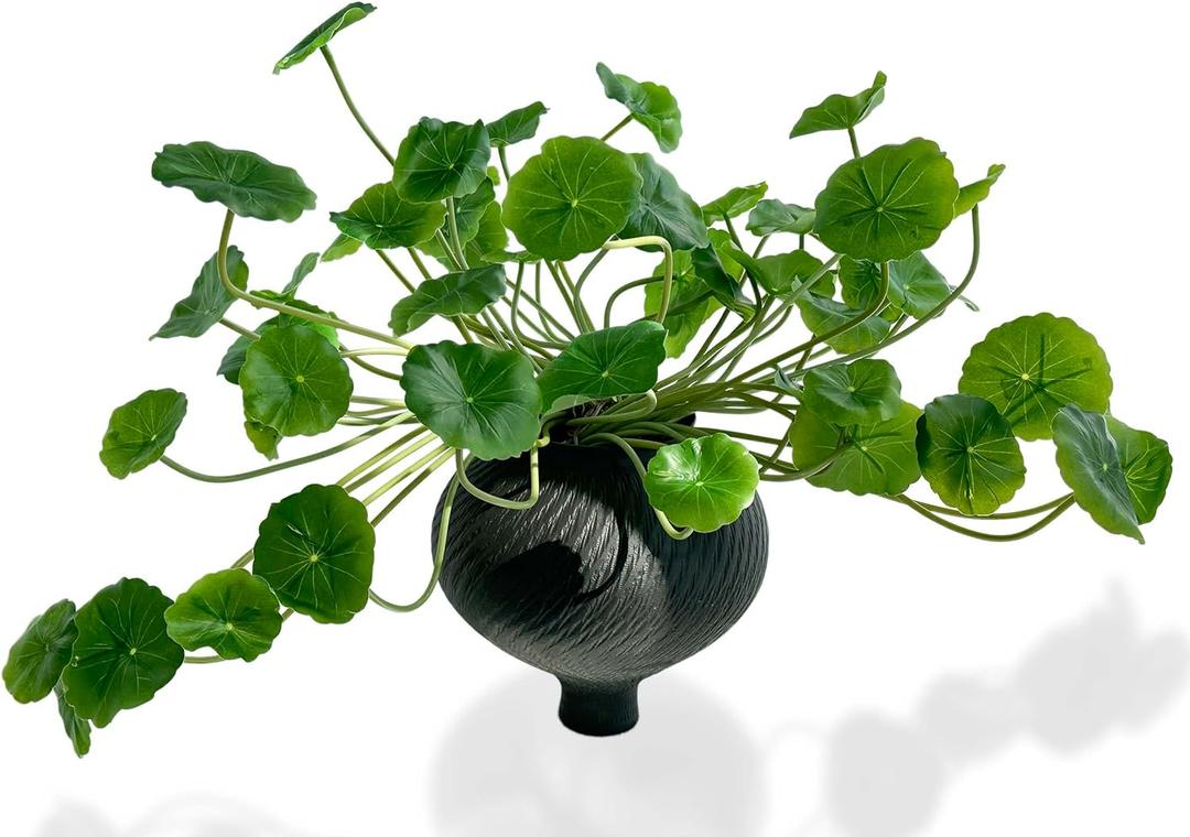 3pcs Small Fake Lotus Plants with Roofs and Leaves, Faux Greenery Stems for Vase for Home Office Farmhouse Indoor Outdoor Table Decor, Bathroom Shelf, Kitchen, Dining Room, Garden Decorations