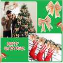 WILLBOND 50 Yards 2.5 Inch Christmas Velvet Wired Ribbon Fabric Decorative Ribbon for DIY Craft Bows Wreath Gift Wrapping Christmas Holiday Wedding Indoor Outdoor(Rose Gold)