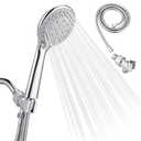 Detachable Handheld Shower Head with Hose - High pressure 5 Functions Showerheads Hand Held Shower Heads,Extra Long 4.7 ft. Stainless Steel Hose and Holder