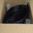 Contour Metal No Bumps Hanger - Suit, Coat & Sweater Hanger (Pack of 110, Black)