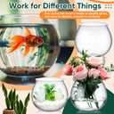 FoldTier 24 Pcs Plastic Fish Bowls for Centerpieces 27 oz Clear Fish Bowl for Drinks Unbreakable Heavy Duty Round Vase for Table Centerpieces Wedding Event Home Decor