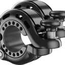 Bike Bell, Aluminum Alloy Bicycle Bells for Adults Kids Max 110 dB, Bike Horn Fit 22.2-31.8 mm Handlebar for Mountain Road Bike Scooter Ebike (Black 2 Pack)