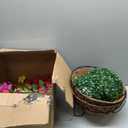 Dolicer 2 Packs Look Real Artificial Hanging Flowers for Outdoors, Realistic Artificial Flowers for Outdoors Hanging Basket UV Resistant Fake Hanging Flowers Plants for Outdoor Porch Patio Balcony
