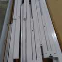 Novilla 18 Inch Queen Bed Frame with Headboard, White Metal Platform Bed Frame, Queen Size Bed Frame No Box Spring Needed, Easy Assembly