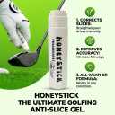 HoneyStick Anti Slice Gel for Golf Clubs - Anti-Hook Spin Reducer for Driver, Woods, Hybrids, Irons - Golf Accessories for Men - Golfers Must Haves & Essentials