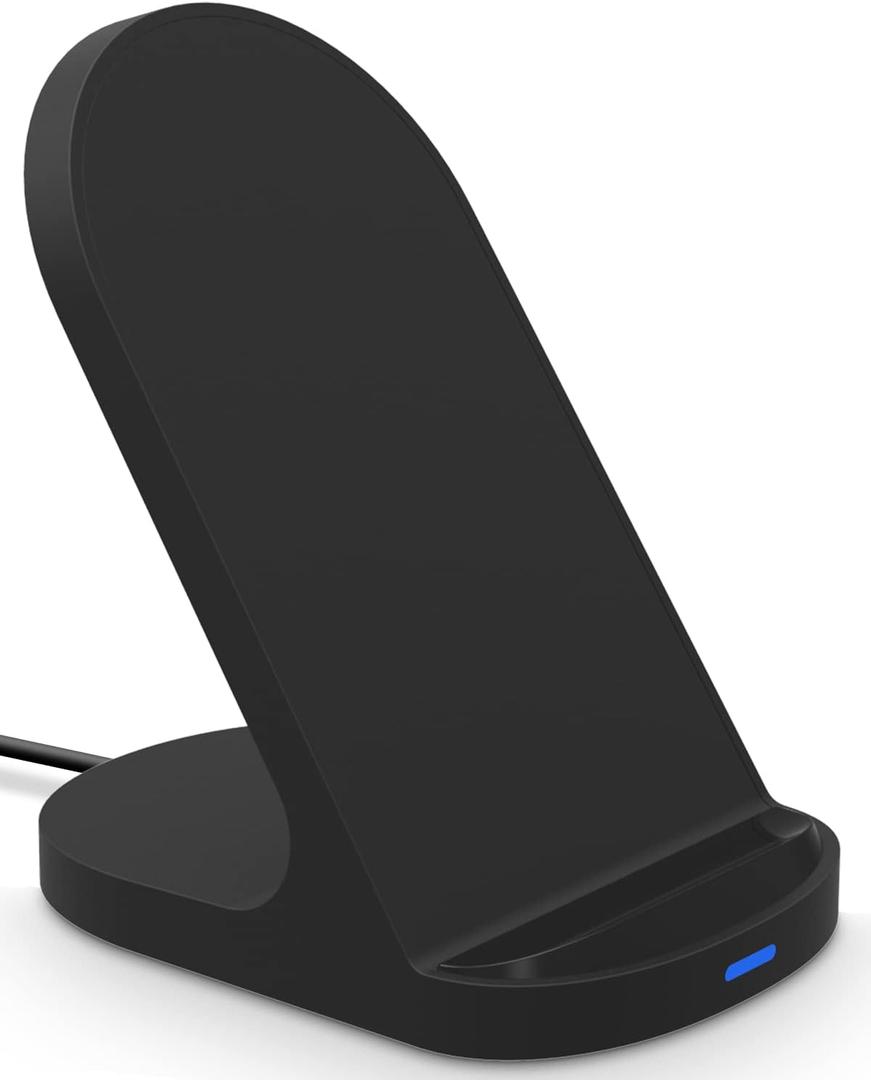 YW YUWISS 15W Fast Wireless Charger Wireless Phone Charger Stand Compatible with Apple iPhone 14 13 12/12 Pro Max/ 11Pro/11Pro Max, Compatible with Samsung Galaxy S22 S21 S20 (Black)