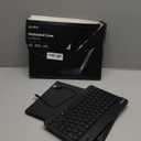 EVEO iPad Case with Keyboard 10.2'' - iPad 9th Generation Case with Keyboard (2021) - for iPad Case 9th Generation/8th Gen/7th, Built-in Pencil Holder-Black