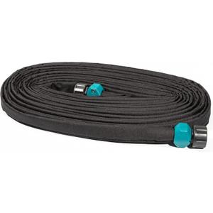 LINEX Flat Soaker Hose 1/2" x 75 ft for Garden Beds Drip Hoses Irrigation Sprinkler Heavy Duty Save Water 80%