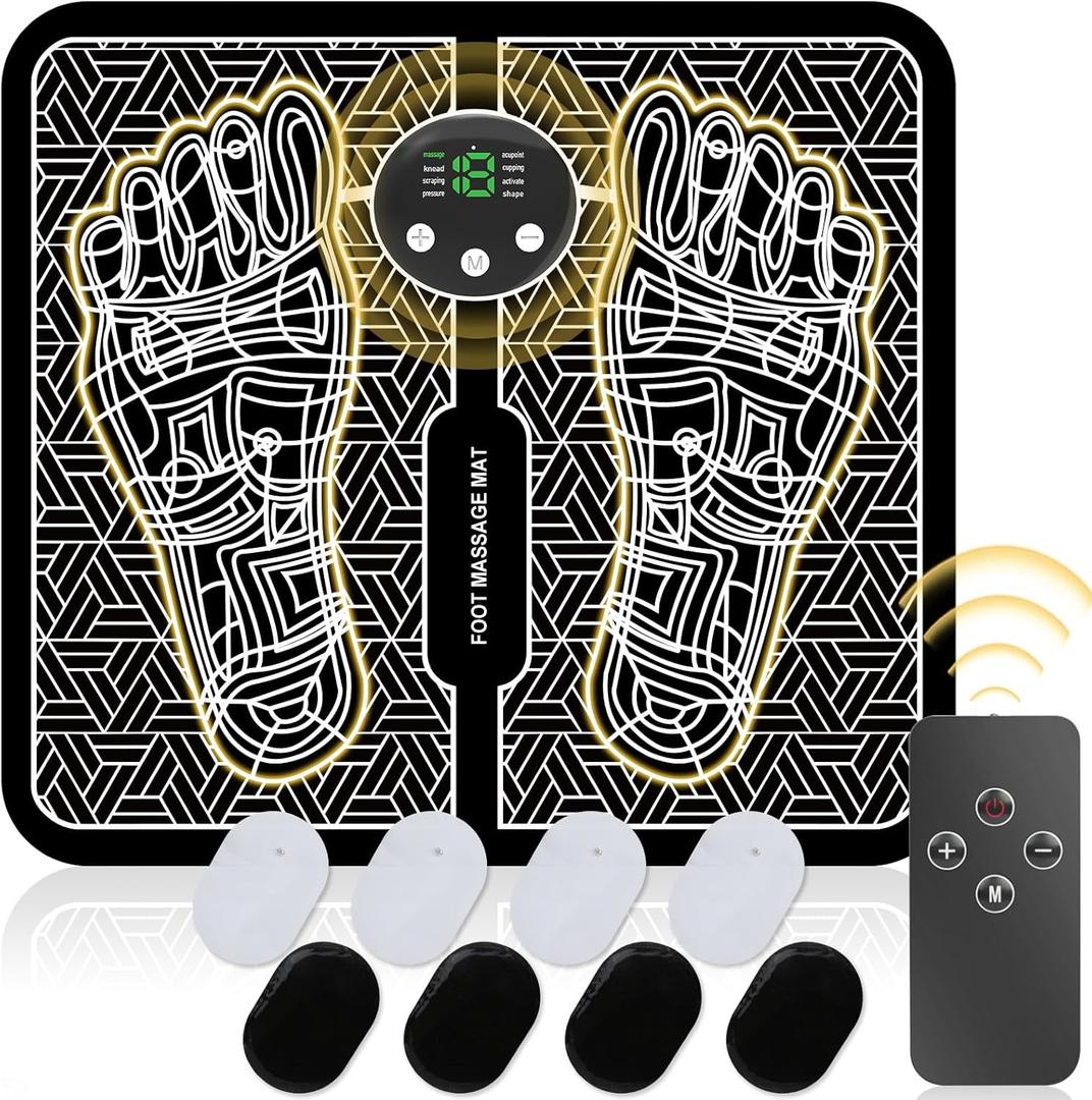 EMS Foot Massager, Transcutaneous Electronic Nerve Stimulator for Pain Relief,TENS & PMS, Powered Muscle Stimulation