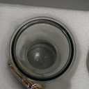 NETANY Set of 4 Glass Carafe with Lid, 1 Liter Beverage Serveware Carafe, Clear Glass Pitcher for Mimosa Bar, Brunch, Cold Water, Juice, Milk, Iced Tea, Lemonade