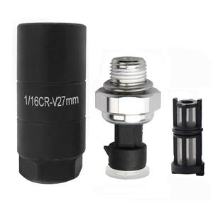 12677836 Oil Pressure Sensor and Socket for Chevy Silverado 1500 2500 3500 Express Corvette Suburban Avalanche Impala Tahoe Trailblazer& GMC Sierra Savana Yukon Envoy&Cadillac CTS, Escalade D1846A (Black)