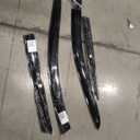 Tape On, Side Window Deflectors, 4 Pc, Red And Black