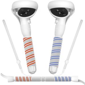 YOGES Handle Attachments Compatible with Oculus Quest 2 Controller Accessories, VR Gorilla Tag Long Arms Dual Extension Grips Compatible with Meta Quest 2 for Beat Saber Supernatural More VR Games (White)