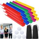 Team Building Activities, Group Game Kits for Office, Ice Breaker Activities with 20 Half Pipes, 6 Golf Balls, 2 Storage Bags, Family Reunion Game, Field Day Outdoor Sports for Adult Teen Kid