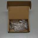 ktumeware 3 Inch 3 Pack Brushed Nickel Handrail Stair Brackets Suitable for Indoor and Outdoor Staircase/Balcony/Corridor Staircase Support handrail Brackets