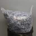 JOLLYVOGUE Calming Dog Bed Large Size Dog, Anti-Anxiety Donut Large Pet Bed, 36 inches Fluffy Faux Fur Round Cat Bed, Fits up to 75 lbs Pets (Smoke Black) (36.0"L x 36.0"W x 8.0"Th, Dark Grey)