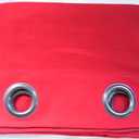 Threshold, One Window Panel, Solid Textured Ruby Red Ring, 54" x 84"