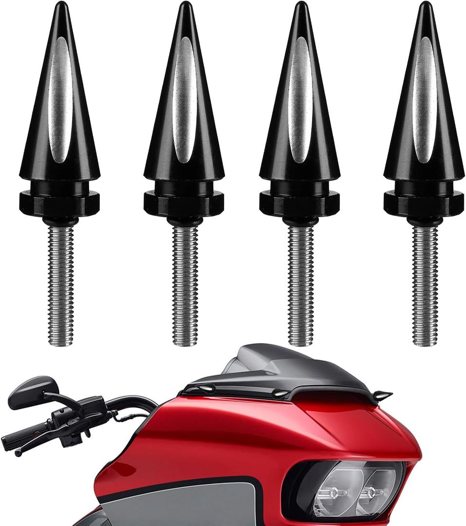 Motorcycle Windshield Bolts, Black Fairing Bolts Windscreen Screws Compatible with Road Glide 2015-2024 Fairing Windshield Trim Screw