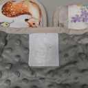 2 in 1 Infant Car Seat Insert, Car Seat Head Support Baby Girls Boys, Soft Newborn Carseat Insert Cushion, Perfect for Carseats, Strollers, Swings (Gray Animals)