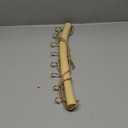 15.7-Inch Rustic Wood Wall Hanging Jewelry Organizer Handmade Natural Wood Logs Branch Decor (Branch with 8 Metal Hooks)