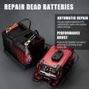 12V 24V Car Battery Charger & Engine Starter, 0-30A Automatic Battery Maintainer, 130 Cranking Amps, Jump Starter & Smart Trickle Charger, for Standard, AGM, Gel & Deep-Cycle Batteries